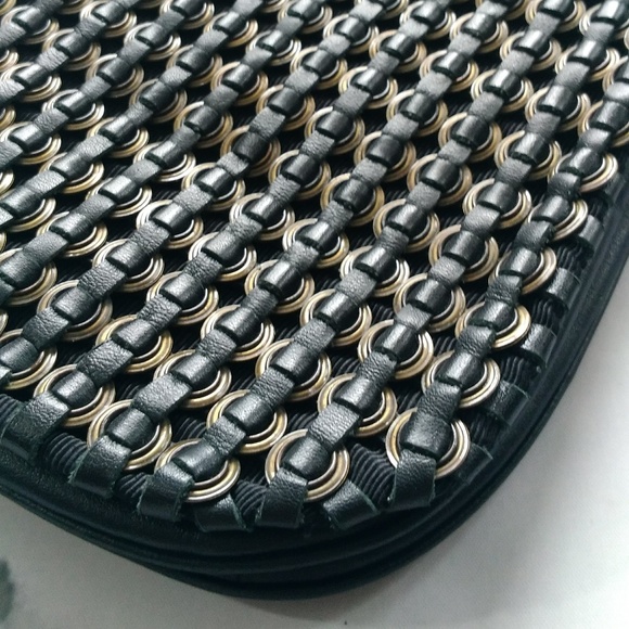 Francesco Biasia leather chainmail shoulder bag - Picture 4 of 8